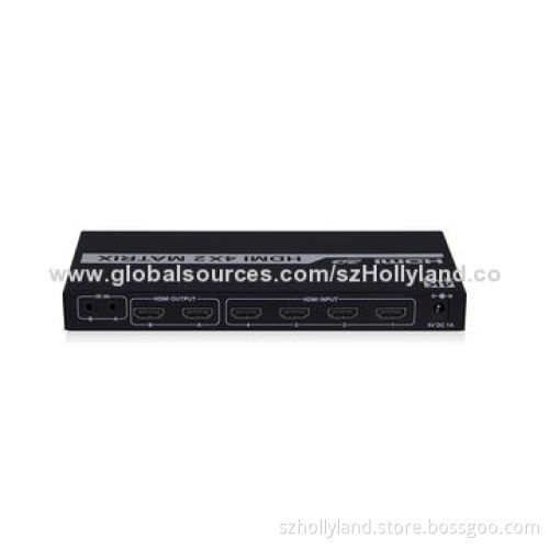 Full HDMI 1.4 4 x 2 Video Matrix with ARC Function
